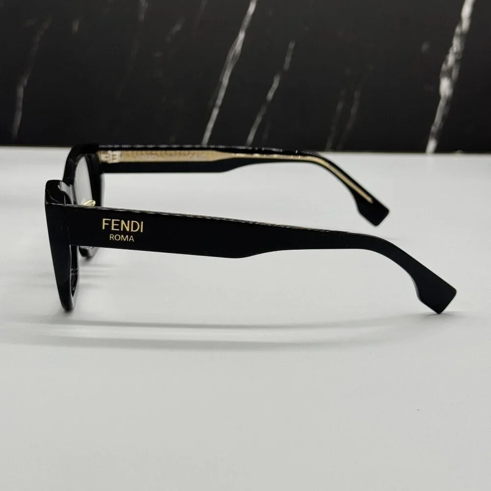 NEW FENDI BLACK WOMEN EYEGLASSES FENDI FE50118F OO1